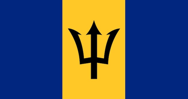 Bandera de Barbados en vector