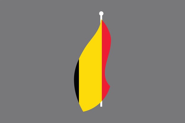 Bandera de Bélgica La bandera de Bélgica Bandeira de Bélgica símbolo nacional del país Ilustración vectorial