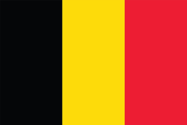 Bandera de Bélgica La bandera de Bélgica Bandeira de Bélgica símbolo nacional del país Ilustración vectorial