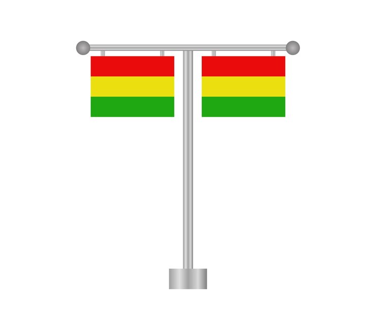 Vector bandera boliviana