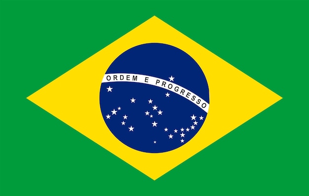 Bandera de Brasil país sudamericano