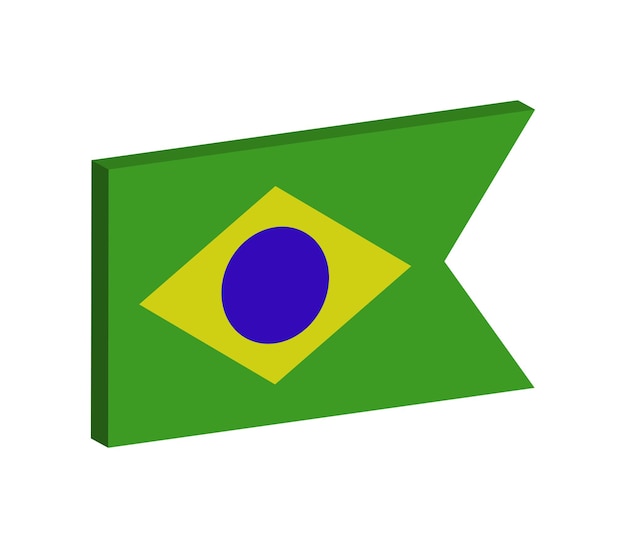 Vector bandera de brasil