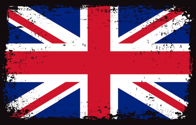 Bandera británica Grunge