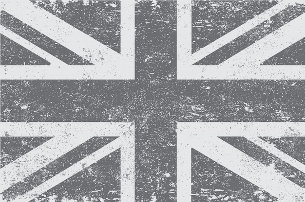 Bandera británica vintage