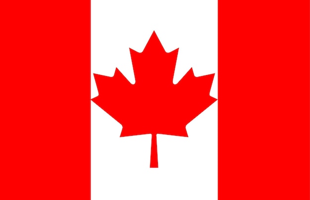 Vector bandera de canadá. ilustración vectorial