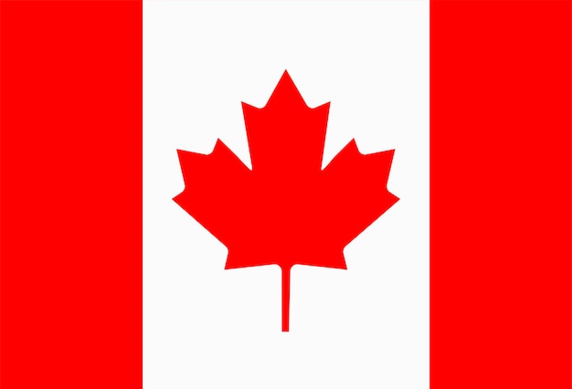 Vector bandera de canadá