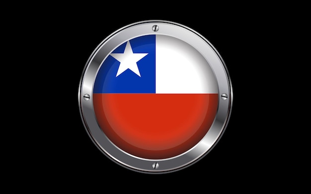 Bandera de Chile en Vector 3D