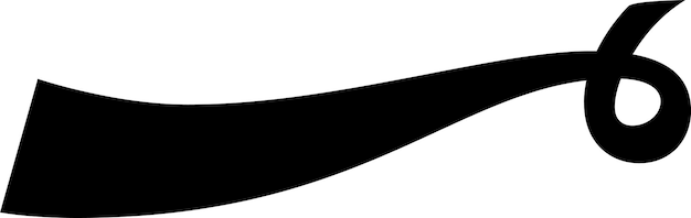 La bandera de cinta negra forma con gracia el número seis perfecto para diseños de cumpleaños o aniversarios ideal para elegantes proyectos de celebración