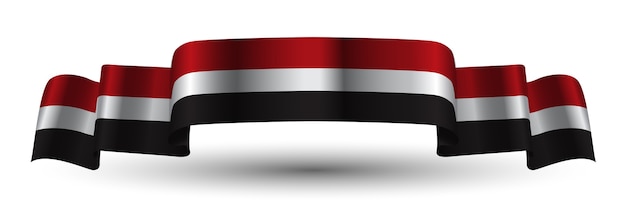 Bandera de la cinta de yemen