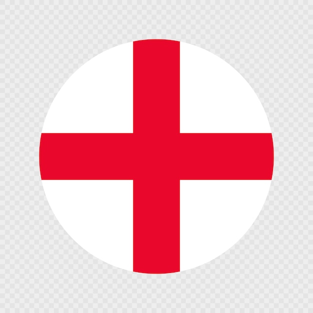 Bandera del círculo de Inglaterra Ilustración vectorial