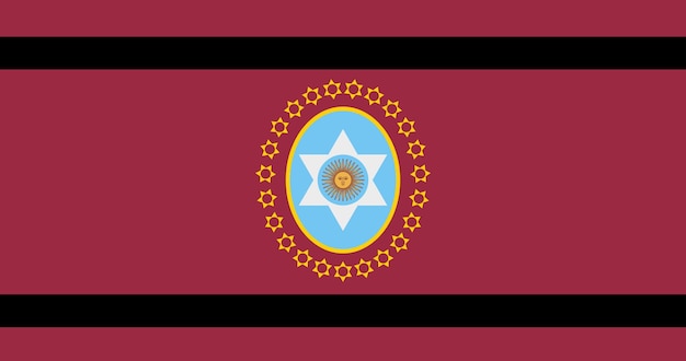 Bandera de la ciudad de Salta en Argentina imagen vectorial