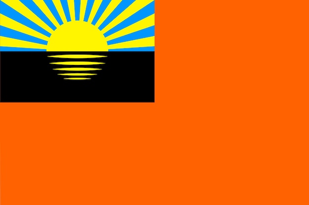 La bandera de la ciudad de shakhtarsk