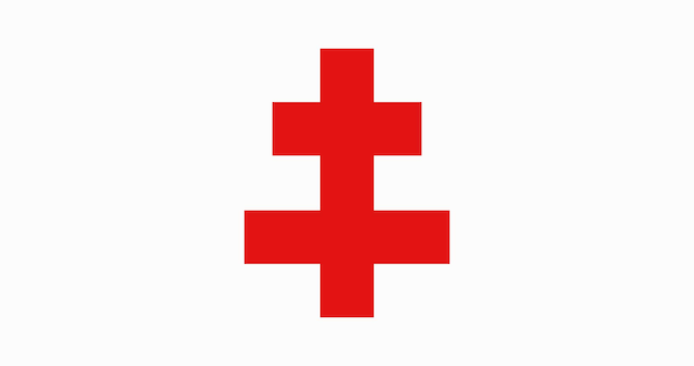Bandera de la ciudad de Ypres en Bélgica imagen vectorial