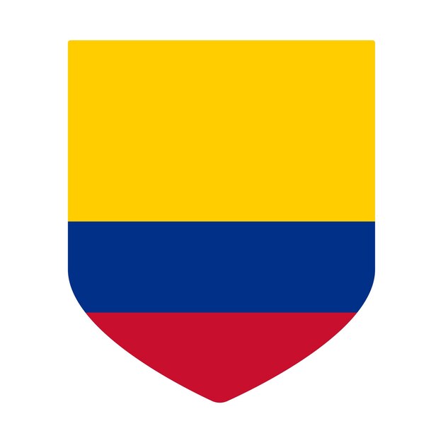 Bandera de Colombia en forma de diseño Bandera de Columbia