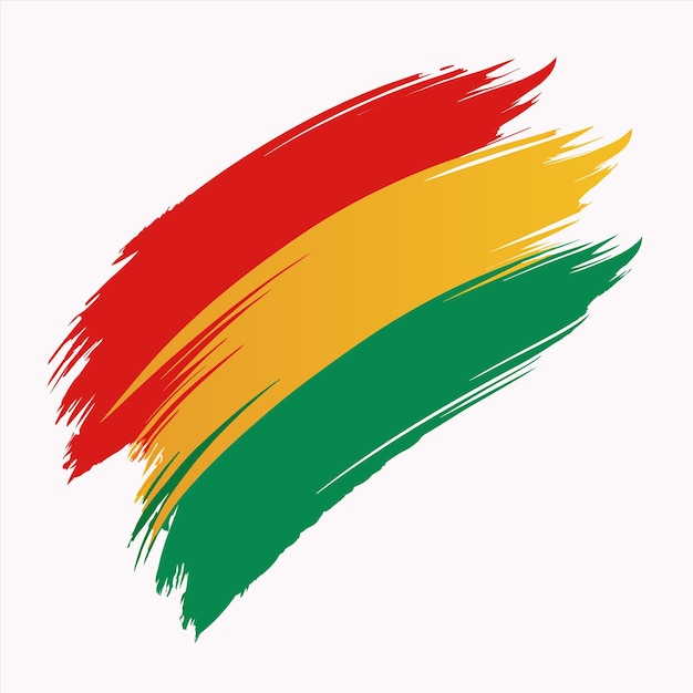 una bandera colorida con rayas amarillas y verdes