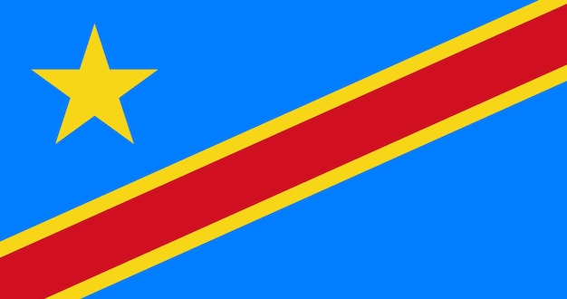 Bandera de congo en vector