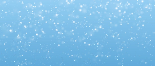 Bandera de copos de nieve que caen Copos de Nieve blancos que vuelan en el aire Copos de Neve telón de fondo Ilustración de nevadas de invierno
