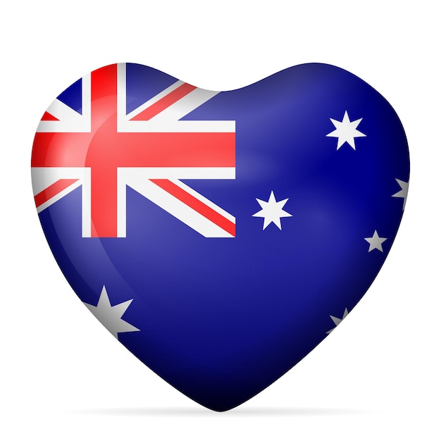 La bandera del corazón de Australia