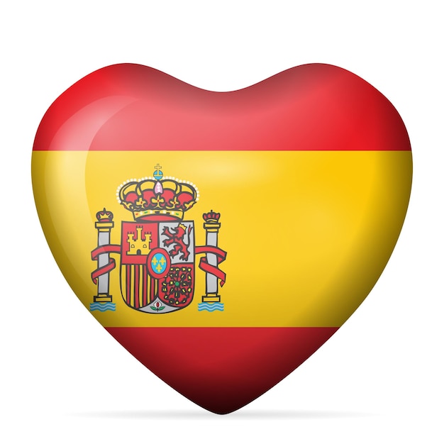 La bandera del corazón de España