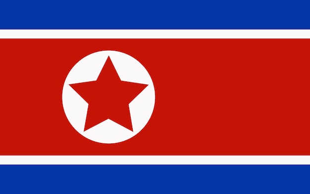 bandera de corea del norte