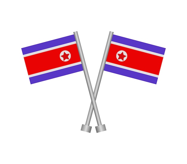 Bandera de corea del norte