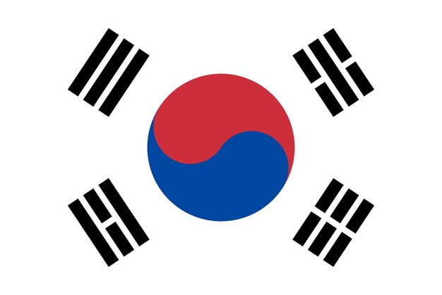 Bandera de Corea del Sur Bandera Nación