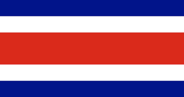 Bandera de costa rica en vector