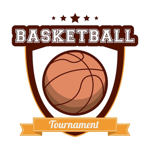 Bandera de deporte de torneo de baloncesto