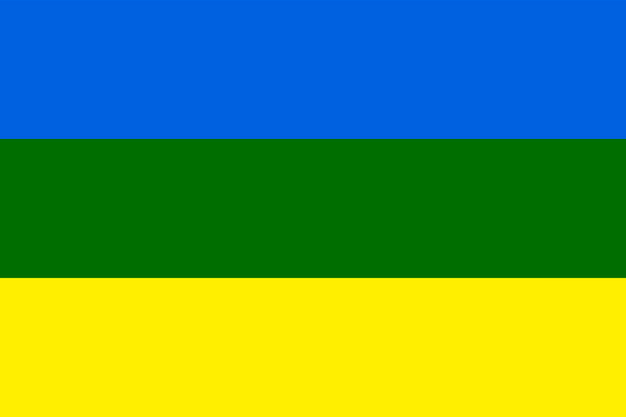 Vector bandera del distrito de romny