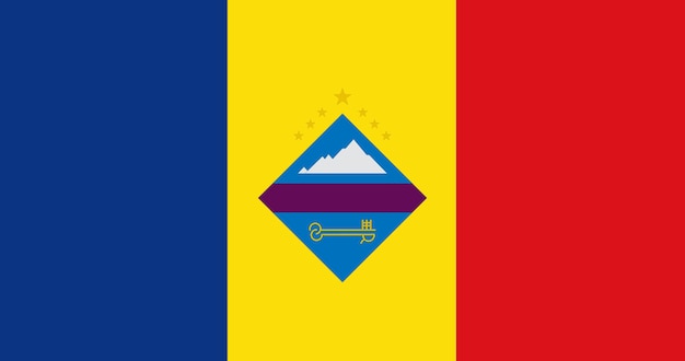 Bandera de Encamp Andorra imagen vectorial