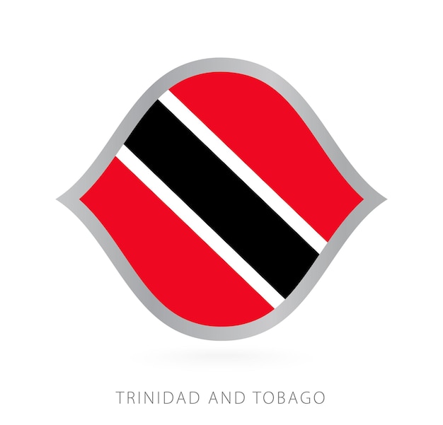 Bandera del equipo nacional de Trinidad y Tobago con estilo para competiciones internacionales de baloncesto