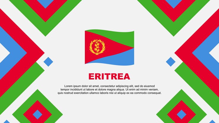 Vector bandera de eritrea abstracto diseño de fondo plantilla de bandera del día de la independencia de eritrea ilustración vectorial de la bandera de eritrea