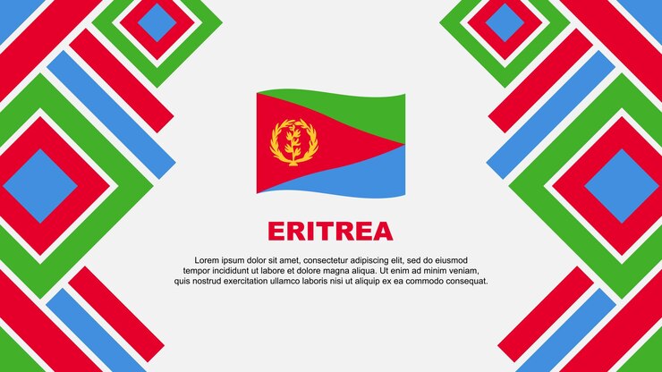 Vector bandera de eritrea abstracto diseño de fondo plantilla de bandera del día de la independencia de eritrea impresión vectorial de fondo de eritrea
