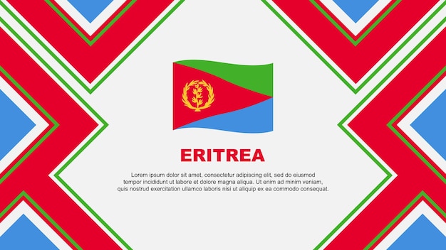 Bandera de Eritrea Abstracto Diseño de fondo plantilla Día de la Independencia de Eritrea Bandera papel pintado Vector Ilustración de Eritrea Vector