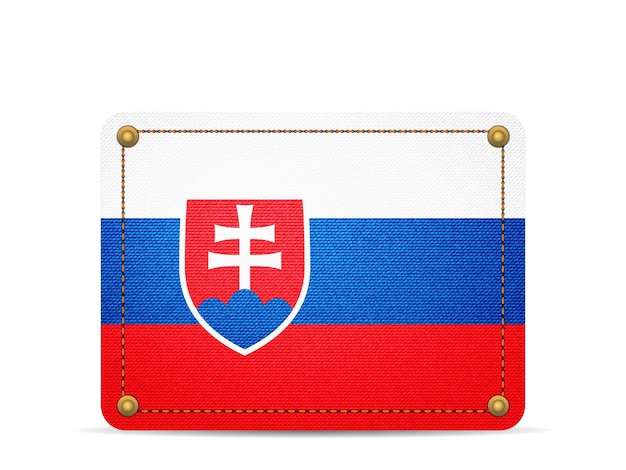 Bandera de eslovaquia de mezclilla