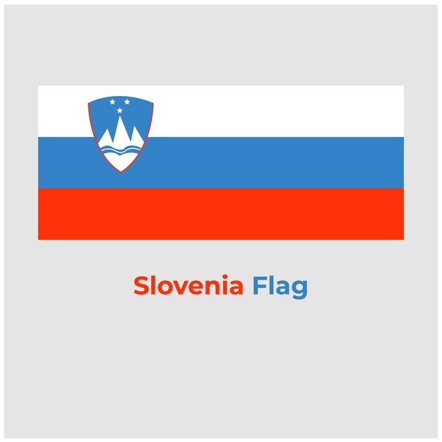 La bandera de Eslovenia