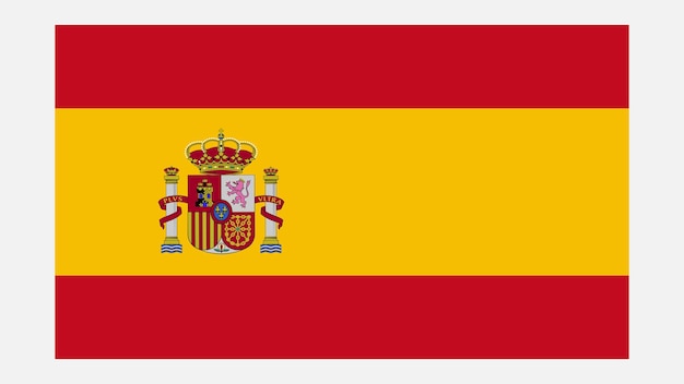 Vector bandera de españa con el color original