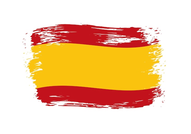 Bandera de españa en estilo grunge