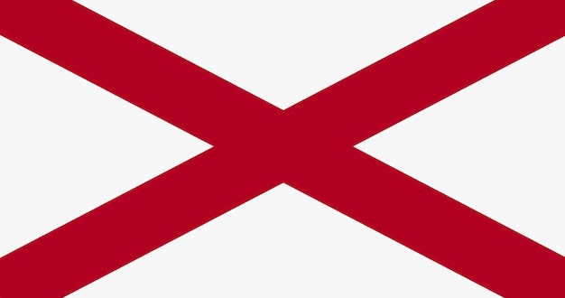 Bandera del estado americano de alabama en vector