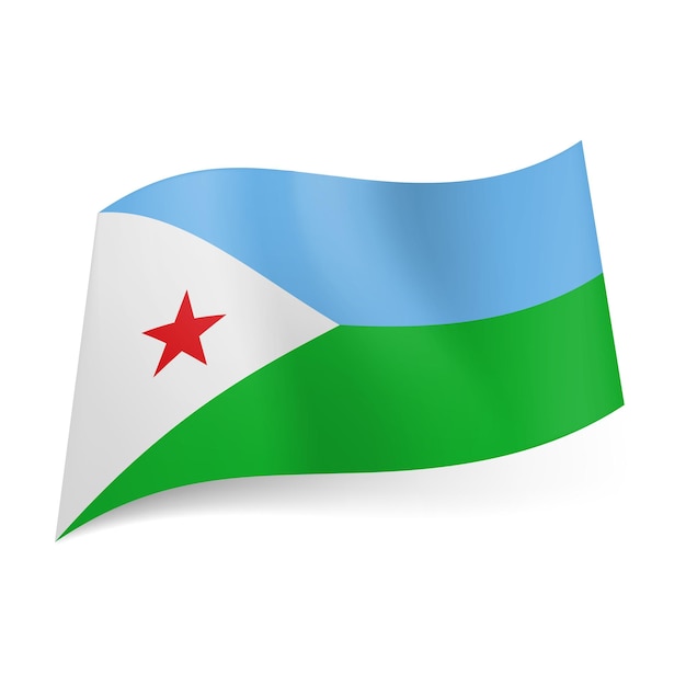 Bandera del estado de djibouti