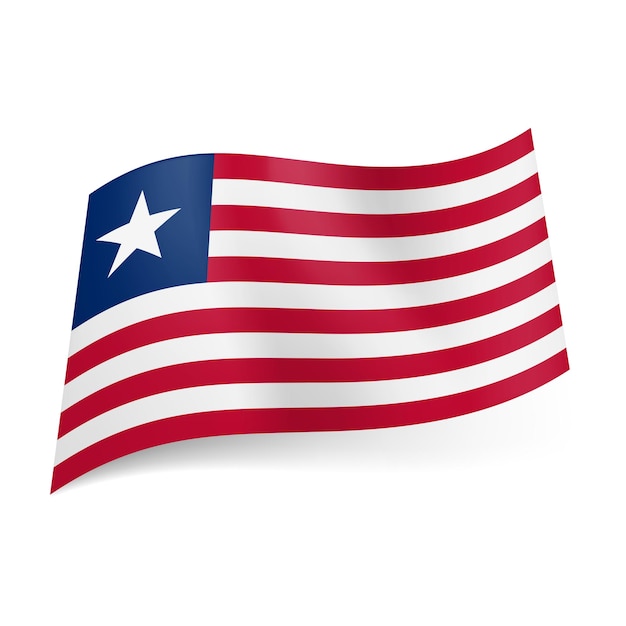 Vector bandera del estado de liberia