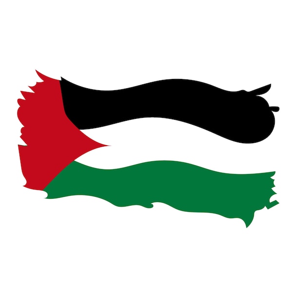 Vector bandera del estado de palestina