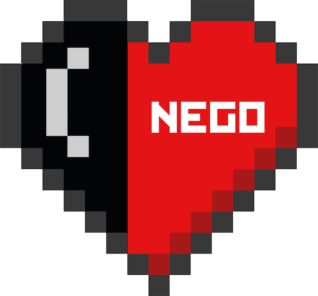 Vector bandera del estado de paraíba dentro de un corazón de pixelart