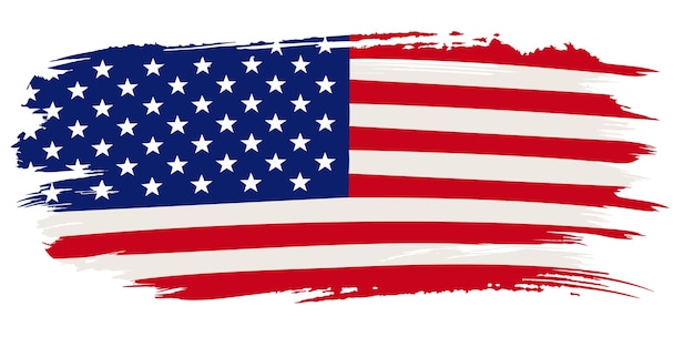 una bandera de los Estados Unidos en un fondo transparente