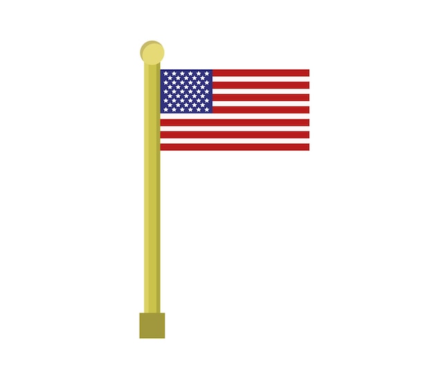 Vector bandera de los estados unidos