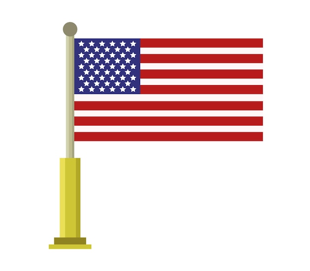 Vector bandera de los estados unidos