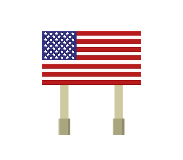 Vector bandera de los estados unidos