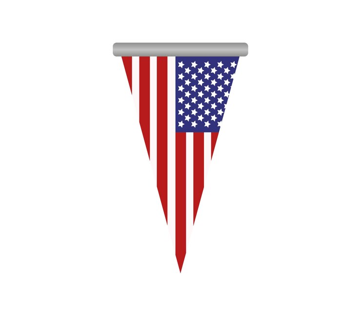 Vector bandera de los estados unidos