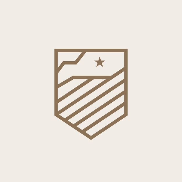 bandera estadounidense con logotipo de águila diseño ilustración 5