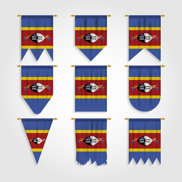 Bandera de Eswatini en diferentes formas, Bandera de Eswatini en varias formas